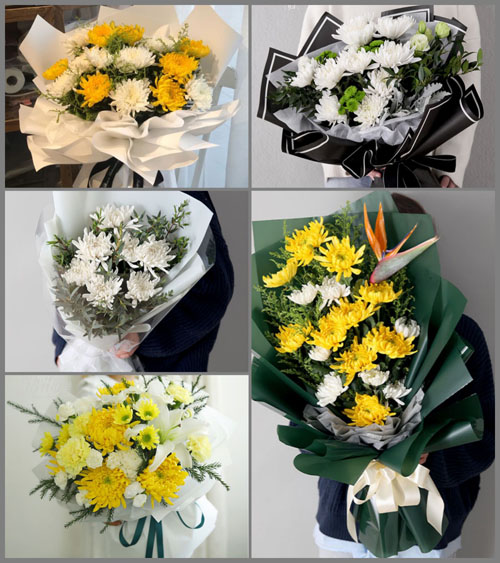 福建三明梅列区白事花束代送